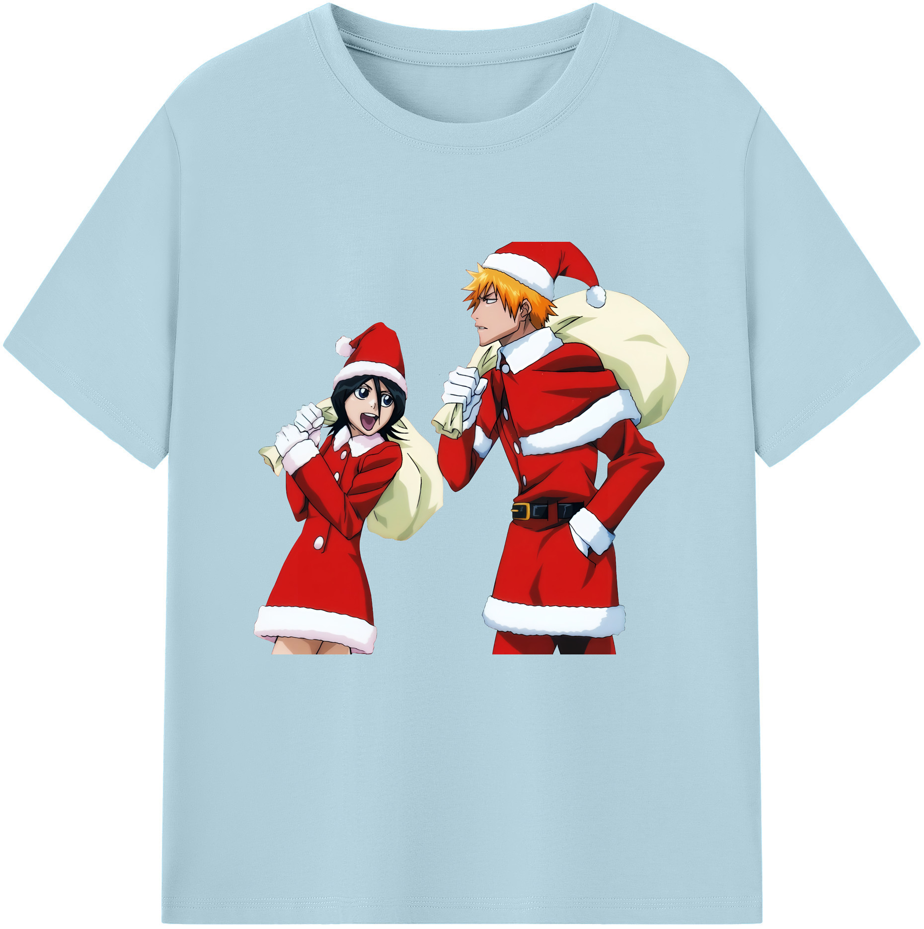（画像用） ブリーチ 朽木ルキア BLEACH Kuchiki Rukia 綿100％半袖Tシャツ（フロントプリント）